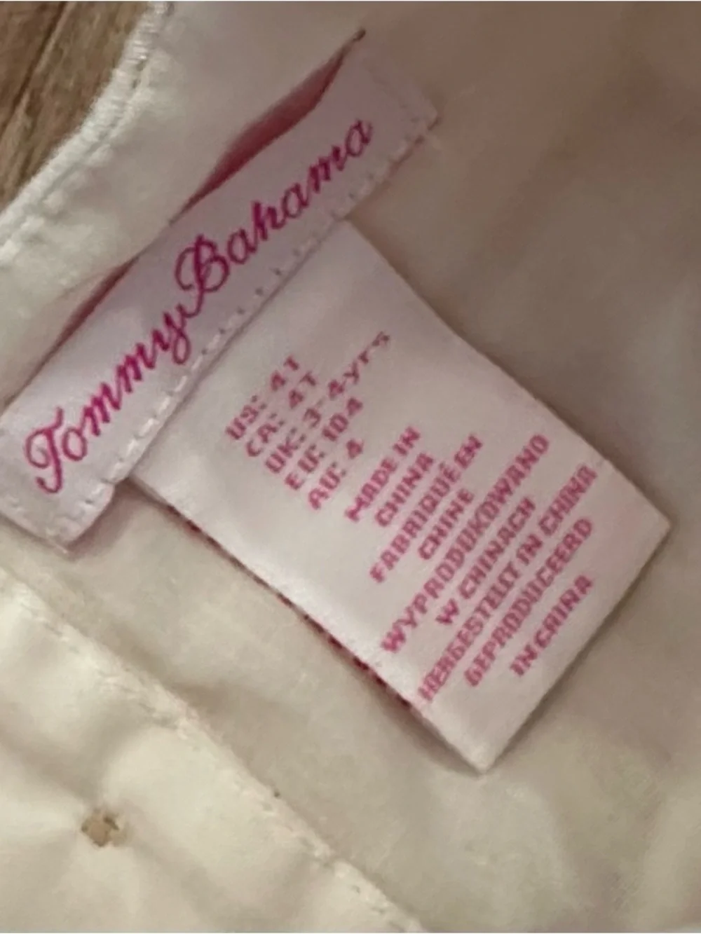 Tommy Bahama Toddler Girl’s  Blush Pink with Gold Shimmer Ruffled Maxi Dress 4T